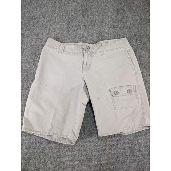 The North Face Pants - the north face cotton ripstop gray cargo shorts bottoms womens 10 long hiking